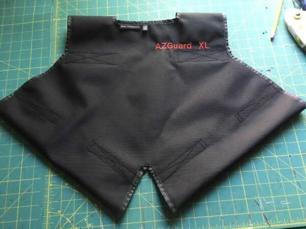 AZ Guard harness protector in ballistic cloth with UHMWPE edge binding