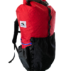 Limestone ultralight backpack in red - guide edition
