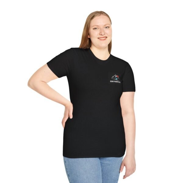Elevate Your Adventure black unisex graphic tee