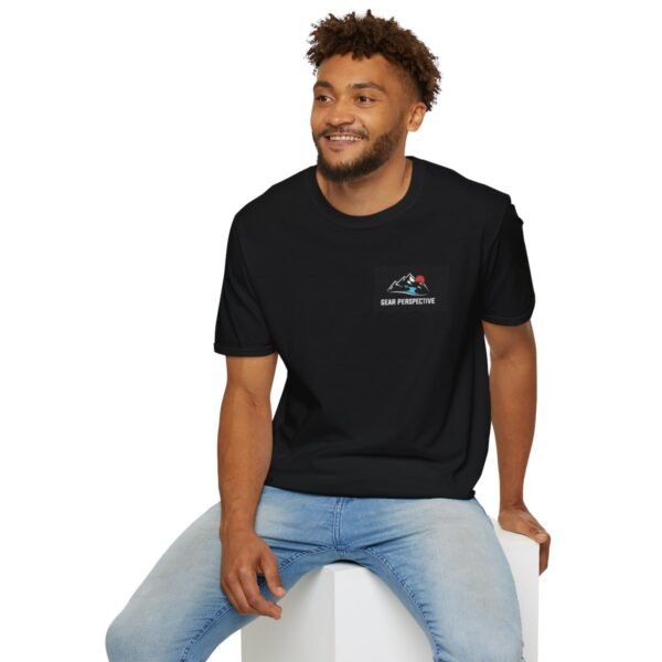 Elevate Your Adventure black unisex graphic tee