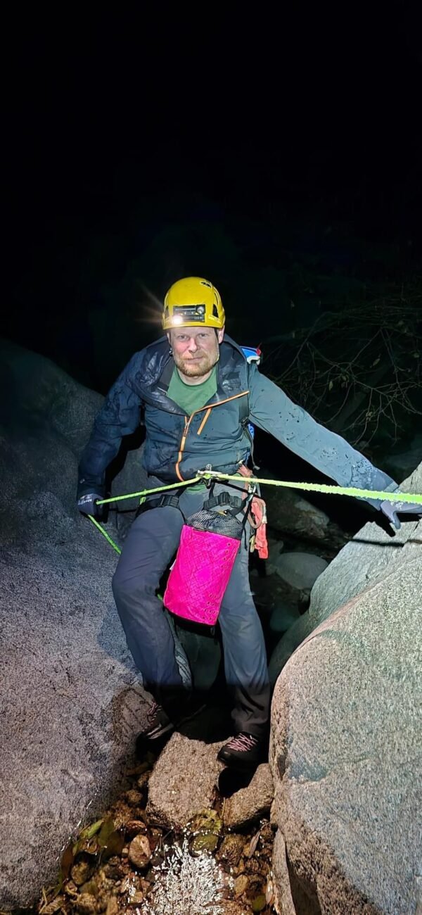 Pink Small ultralight ECOPAK rope bag in pink for canyoneering