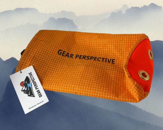 Rad 30 ultralight ski mountaineer rope bag in tangerine