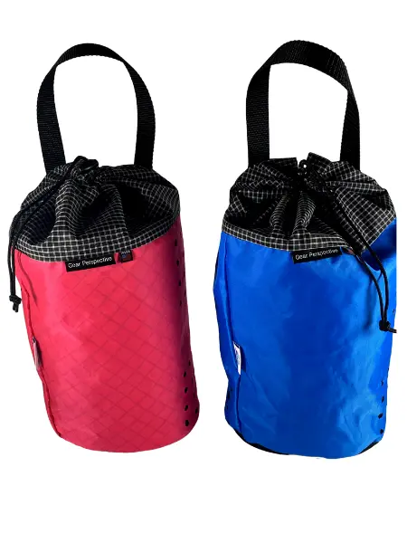 Small Ultralight Rope Bag Blue and Pink Small Ultralight ECOPAK Rope Bag for canyoneering