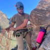 Austin pink 1E ECOPAK ultralight rope bag for canyoneering in pink