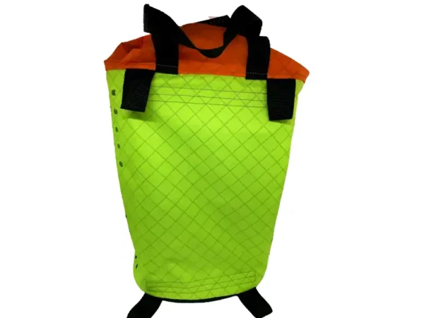 1E Lemon Lime ECOPAK tm Ultralight Rope Bag for Canyoneering V2