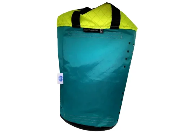 1E Teal front ECOPAK tm Ultralight Rope Bag for Canyoneering V2