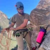 Austin pink 1E ECOPAK ultralight rope bag for canyoneering in pink